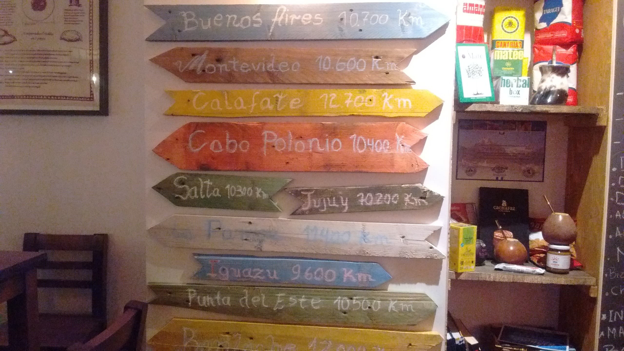 pancartes km argentine