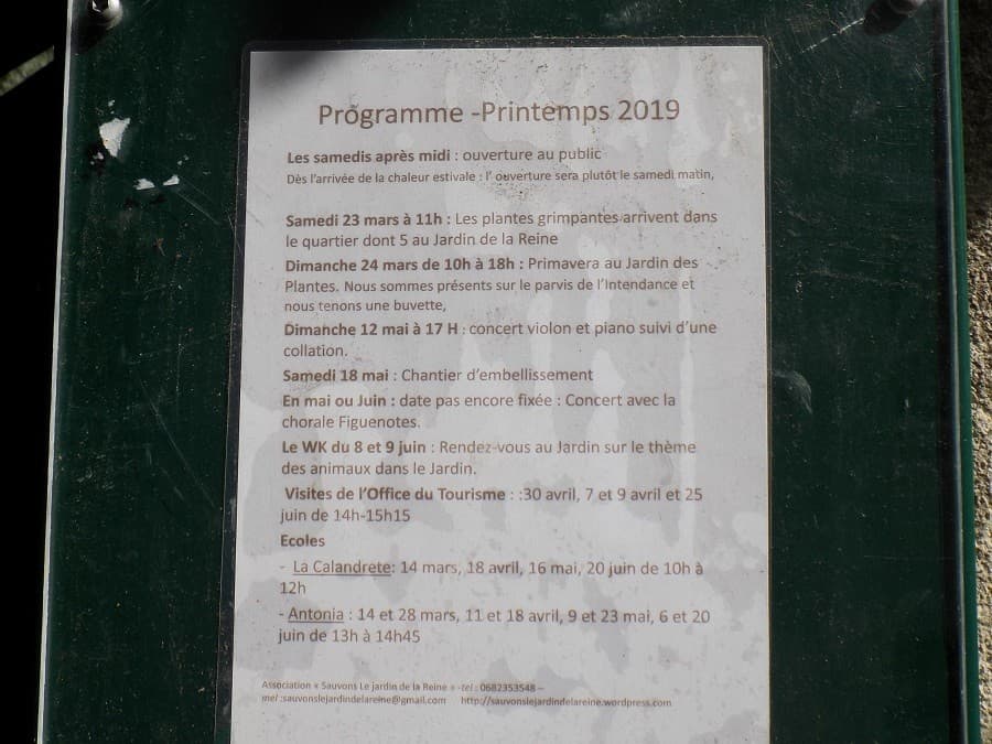 jardin de la reine evenement jardin montpellier