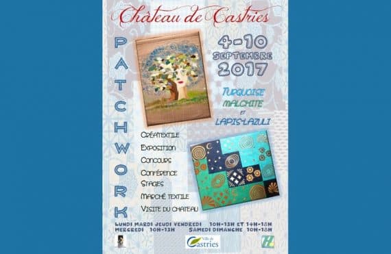 exposition patchwork chateau castries diy tissu couture 