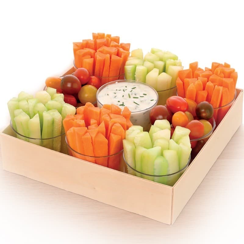 Pagnote de crudités sauce fromage blanc Pagnote de crudités sauce fromage blanc