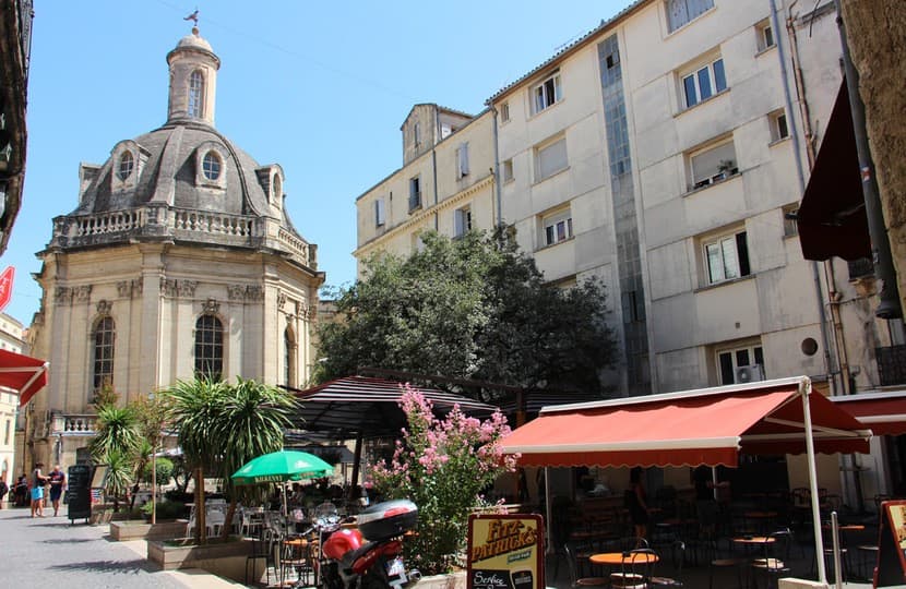 circuit dans le centre ville de Montpellier hotel saint côme montpellier