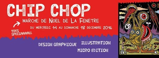 exposition Kanji Kana BLine à La Fenêtre Montpellier Chip Chop de Noël 2016