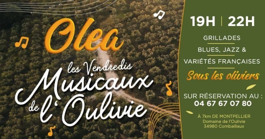 Domaine Oulivie  affiche évènement olea domaine de l'oulivie