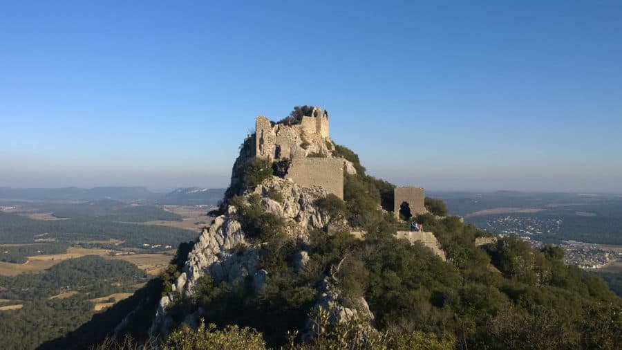 balade 30 km Montpellier château en ruine montferrand saint matthieu de tréviers