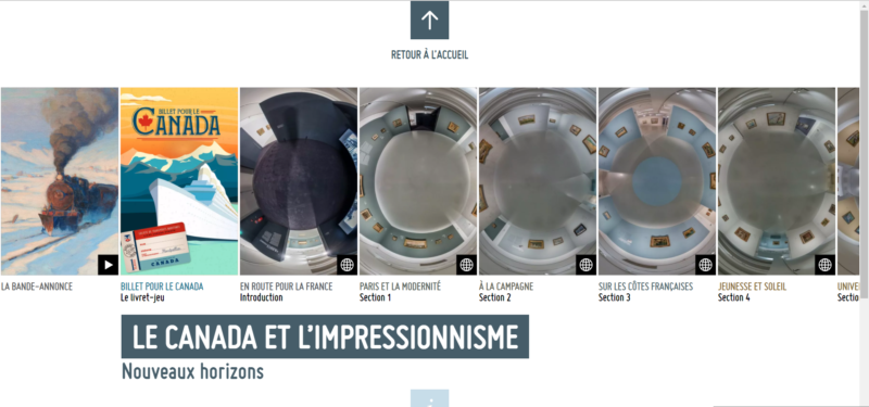 expo virtuelle Musée Fabre Le Canada et l’impressionnisme site Internet du musée Fabre