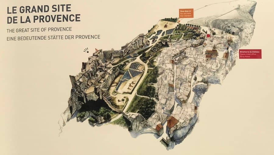 Baux de Provence village médiéval près de Montpellier