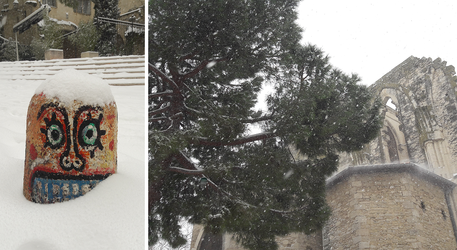 Montpellier sous la neige février 2018