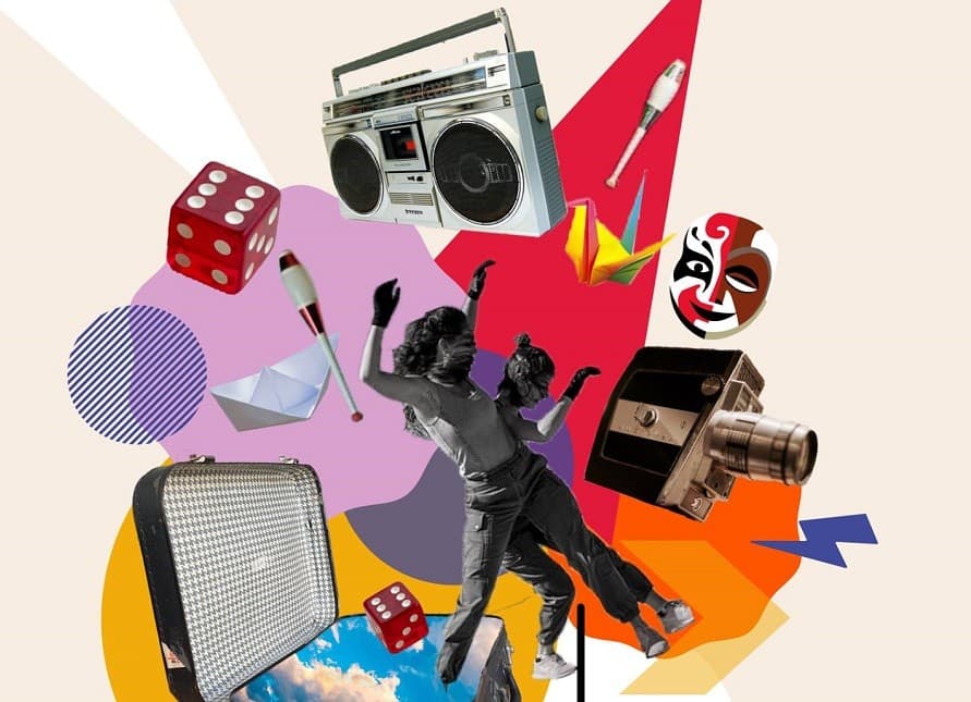 Evènements juin Montpellier 2021 Affiche Grande Parade Métèque poste radio valise musique caméra