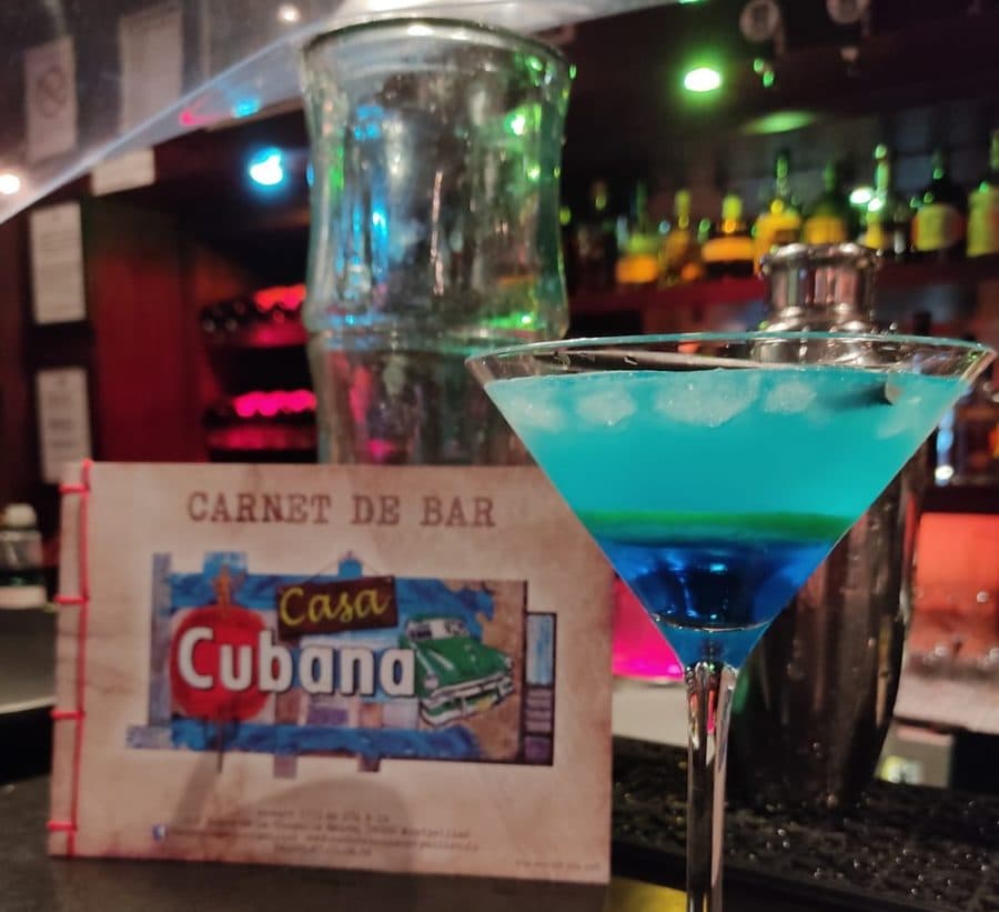 apéro en terrasse à Montpellier cocktail blue cuba casa cubana