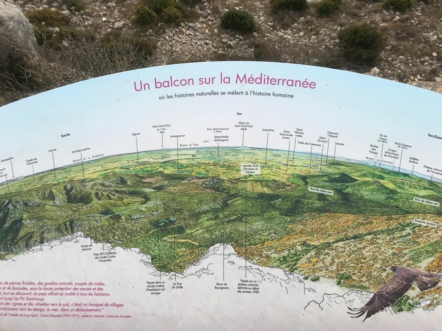 mont saint baudille randonnée arrière pays montpellier